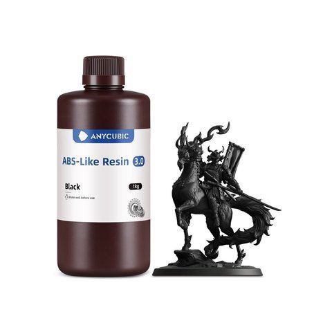 Фотополімерна смола Anycubic ABS-Like Resin 3.0 (чорний, 1 кг) SMABS3-BK фото