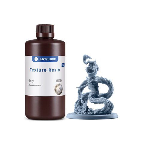 Фотополімерна смола Anycubic 14K Texture Resin (сірий, 1 кг) SMTX14-GY фото