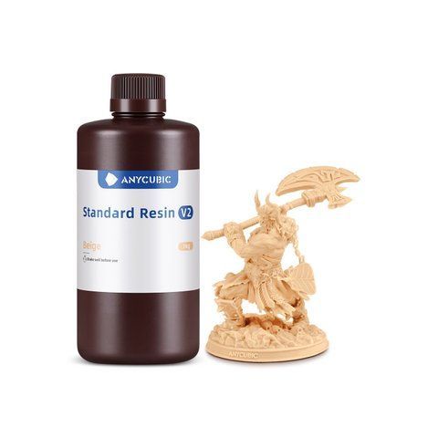 Фотополімерна смола Anycubic Standard Resin V2 (бежевий, 1 кг) 00171 фото