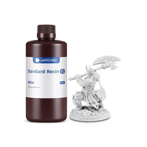 Фотополімерна смола Anycubic Standard Resin V2 (білий, 1 кг) 00172 фото