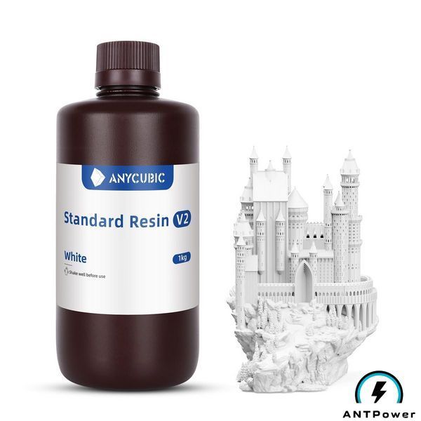 Фотополимерная смола Anycubic Standard Resin V2 (белый, 1 кг) 00172 фото