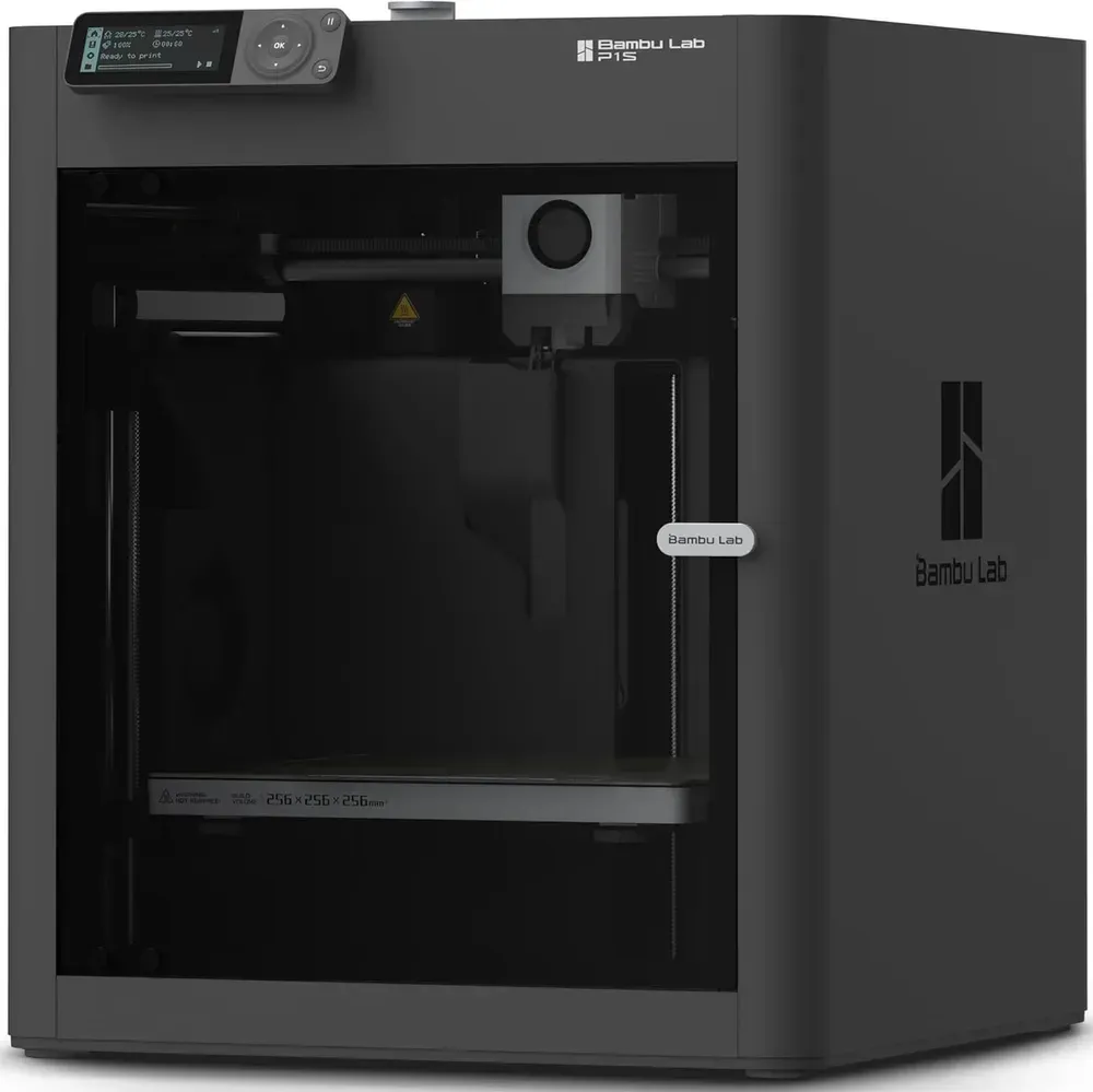 Филаментный 3D-принтер Bambu Lab P1S — закрытая CoreXY-рама, область печати 256×256×256 мм