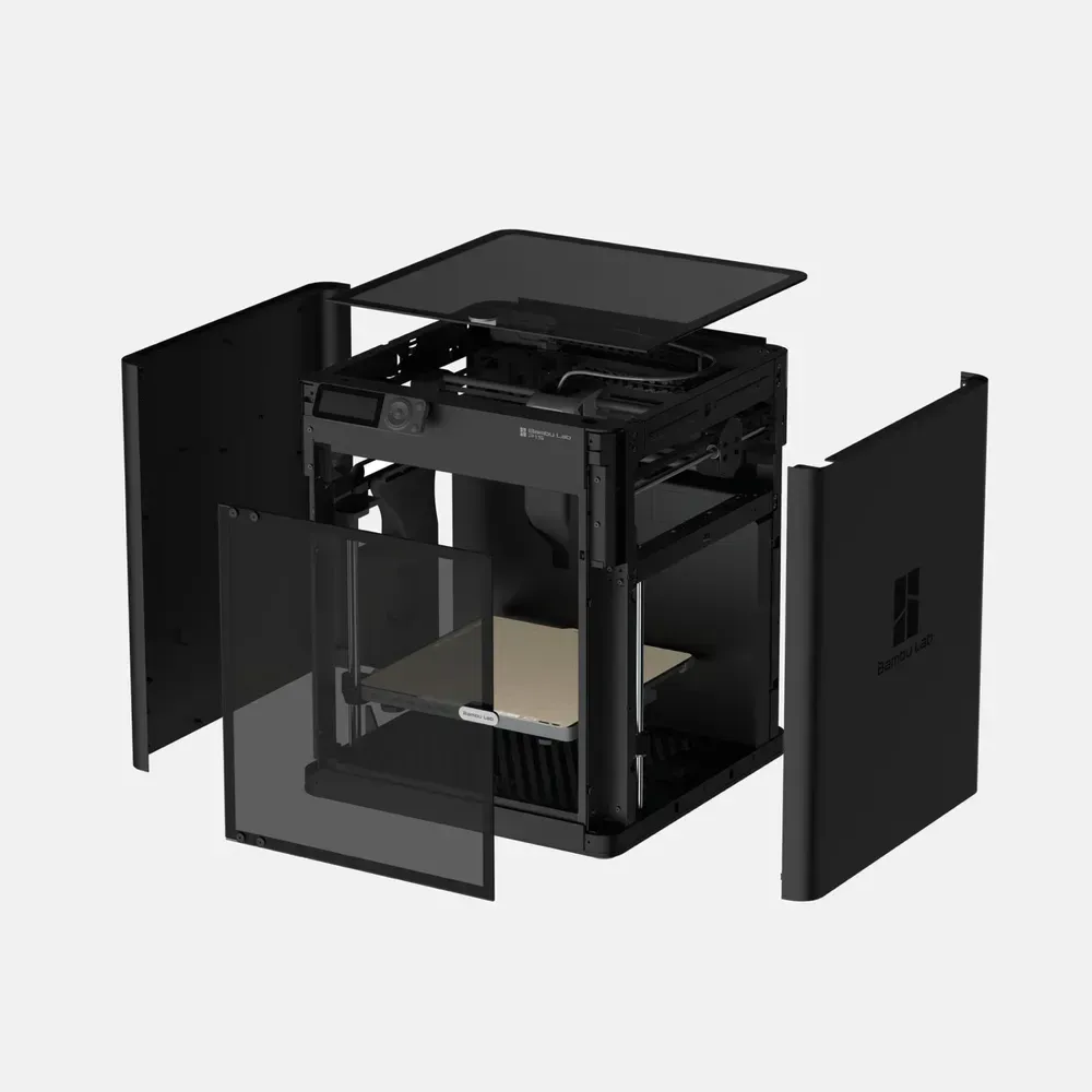 Bambu Lab P1S — закрытая камера с угольным фильтром для стабильной печати ABS и ASA