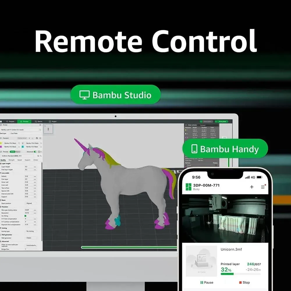 Bambu Lab P1S с системой AMS — многоцветная печать до 16 цветов
