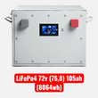 Тяговый аккумулятор LiFePO4 ANTPower 72В (76,8В) 105 Ач &mdash; Максимум