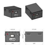 Акумулятор LiFePo4 24V(25,6V) - 280Ah - (7168Wh) - з смарт-БМС (ЈК 150/300А, активний балансир 1A) у металевому боксі з дисплеем 3.2in  24V/280Ah фото