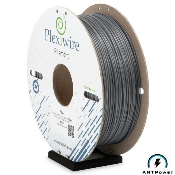 PLA пластик Plexiwire (Сталь, 0,9 кг) PLAPLX-STL-900 фото