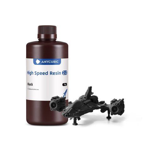 Фотополімерна смола Anycubic High Speed Resin (чорний, 1 кг) SMHS-BK фото