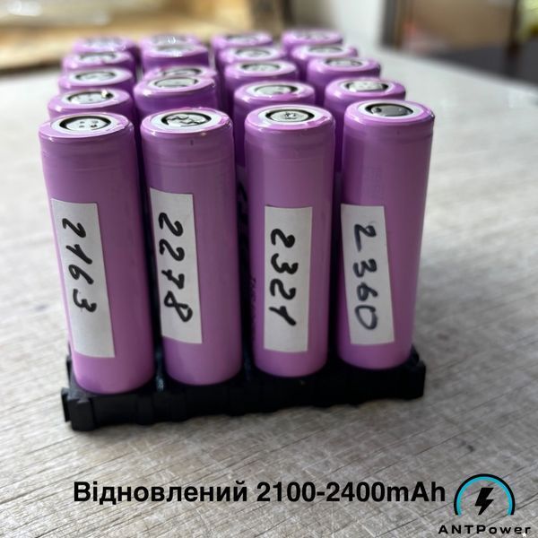 Аккумулятор 18650 Samsung INR18650 35E 3500 mAh, Li-ion 3,7В, 13A, Остаточная емкость 2100-2400mAh. Оригинал. Батарея INR18650 35E INR1865035E2400 фото