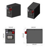 Корпус, ящик для акумулятора 4s Lifepo4 12V / 105 ah | 💡 Лайт (просто короб) LF126 фото