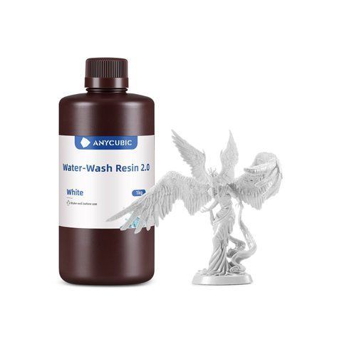 Фотополімерна смола Anycubic Water-Wash Resin 2.0 (білий, 1 кг) 00180 фото