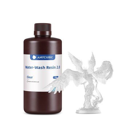 Фотополимерная смола Anycubic Water-Wash Resin 2.0 (прозрачный) 00181 фото