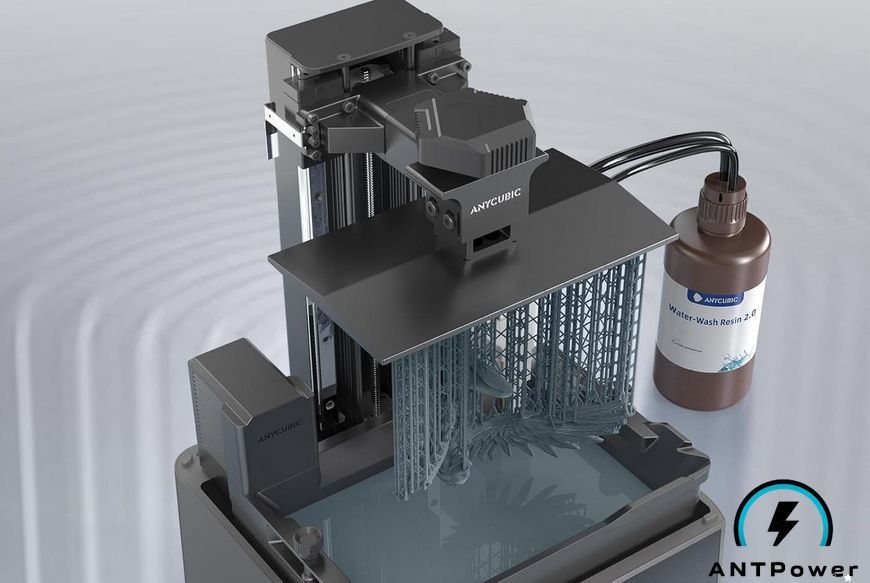 Фотополімерна смола Anycubic Water-Wash Resin 2.0 (сірий) 00182 фото