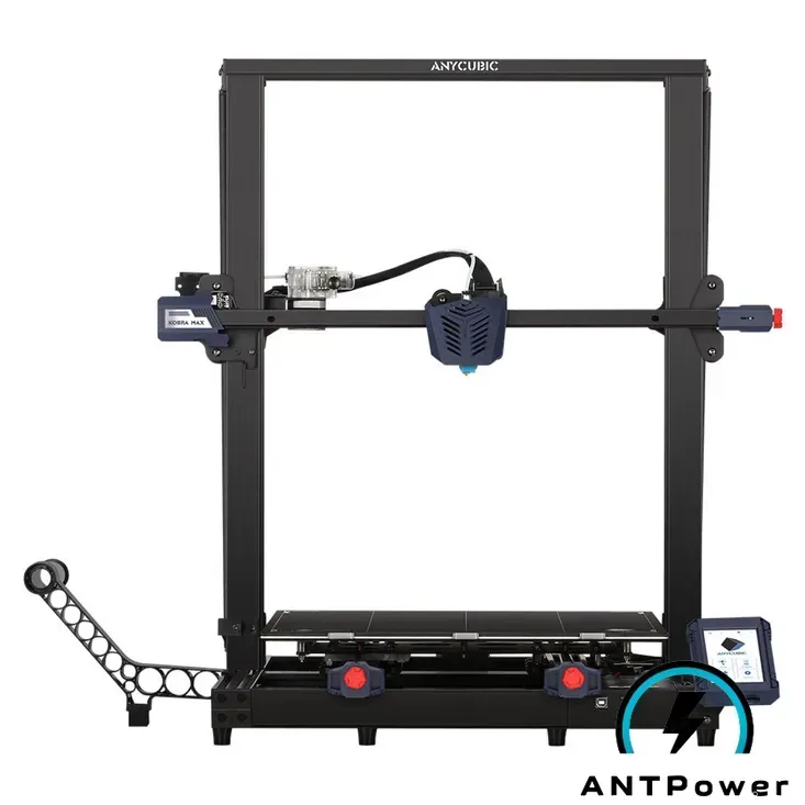 3D-принтер Anycubic Kobra Max — вид спереди, открытая рама большого формата