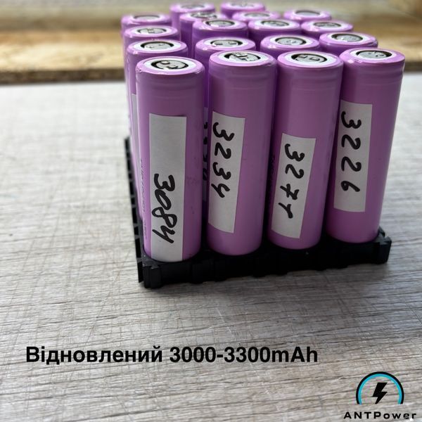 Аккумулятор 18650 Samsung INR18650 35E 3500 mAh, Li-ion 3,7В, 13A, Остаточная емкость 3000-3300mAh. Оригинал. Батарея INR18650 35E INR1865035E3300 фото
