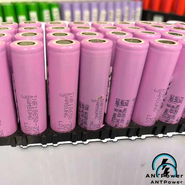 Аккумулятор 18650 Samsung INR18650 35E 3500 mAh, Li-ion 3,7В, 13A, Остаточная емкость 3000-3300mAh. Оригинал. Батарея INR18650 35E INR1865035E3300 фото