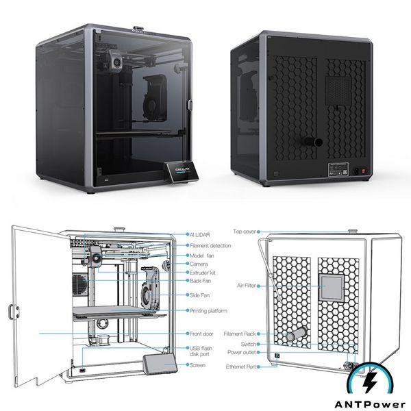 3D принтер Creality K1 Max (300&times;300&times;300 мм, LiDAR) CrealityK1Max фото