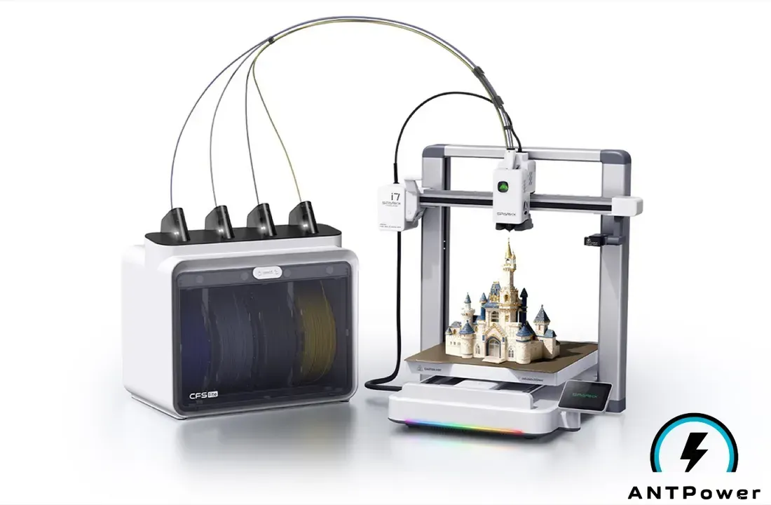 Примеры моделей, напечатанных на 3D принтере Creality SPARKX i7 в нескольких цветах с модулем CFS Lite
