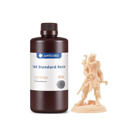 Фотополімерна смола Anycubic 16K Standard Resin (світло-бежевий, 1 кг) SM16K-LB фото
