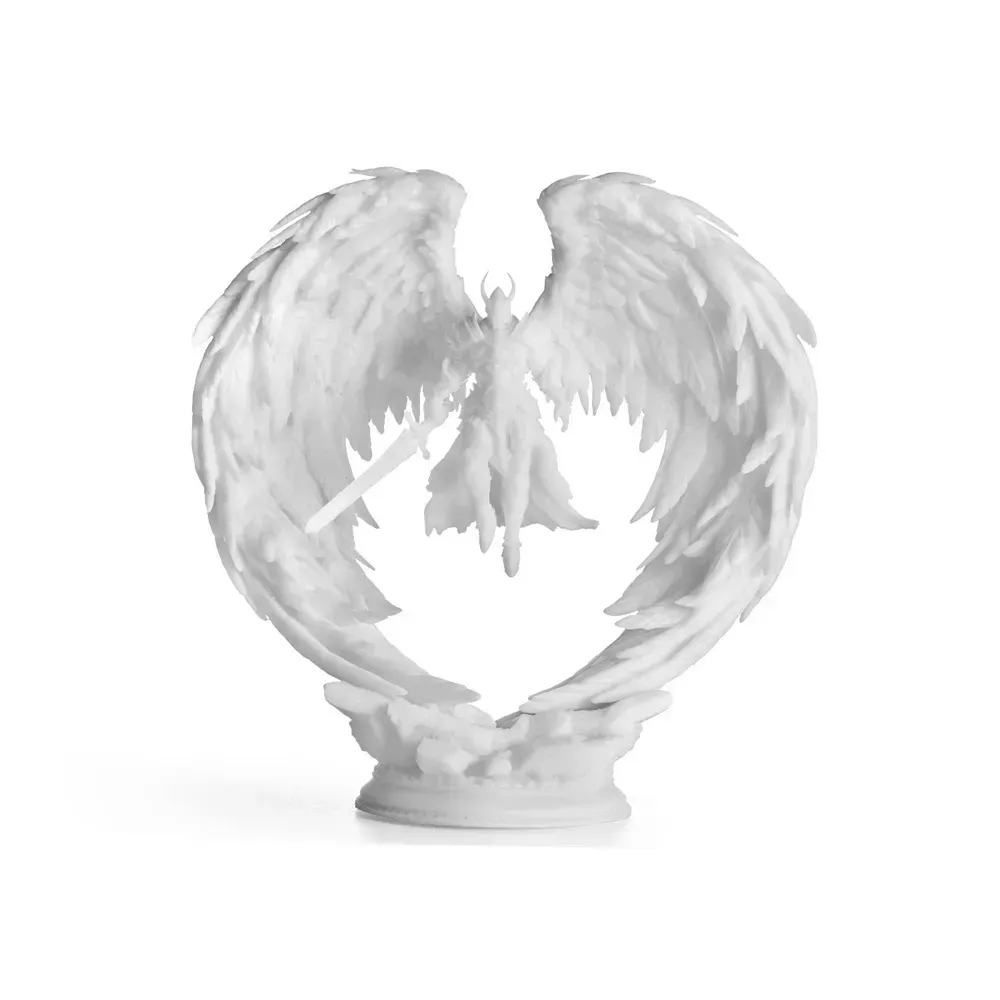 Приклад друку зі смоли Anycubic ABS-Like Resin V2: модель янгола з дрібним рельєфом пір'я
