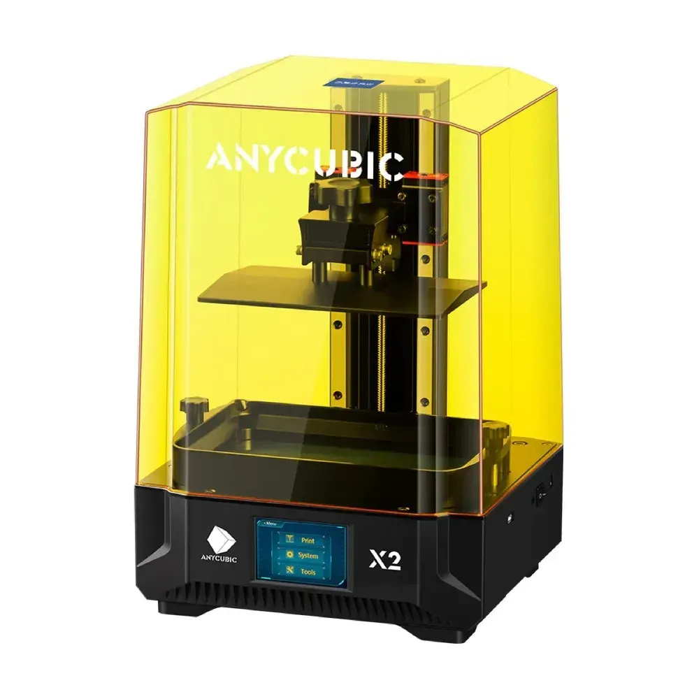 Внутреннее устройство Anycubic Photon Mono X2: ось Z с двойными направляющими, платформа печати и ванночка для смолы