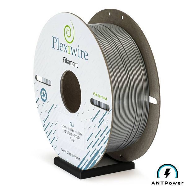 PLA пластик Plexiwire (Срібло, 0,9 кг) PLAPLX-SLV-900 фото