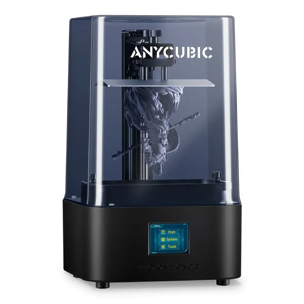 Крупний план 6.6-дюймового 4K-екрана та робочої області Anycubic Photon Mono 2