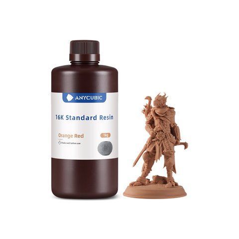 Фотополімерна смола Anycubic 16K Standard Resin (оранжево-червоний, 1 кг) SM16K-OR фото