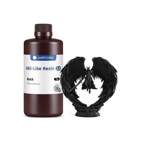 Фотополимерная смола Anycubic ABS-Like Resin V2 (чёрный, 1 кг) 00142 фото