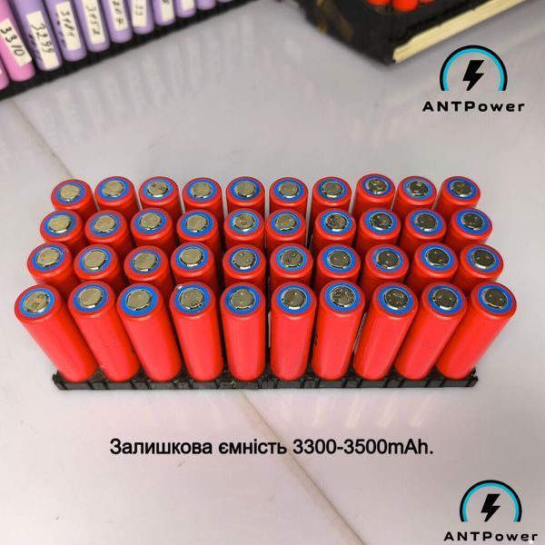 Акумулятор 18650 Sanyo NCR 18650GA 3500 mAh, Li-ion 3,7В, 10A, Залишкова ємність 3300-3500mAh. Оригінал - JAPAN. Батарея NCR18650GA NCR18650GA3500 фото