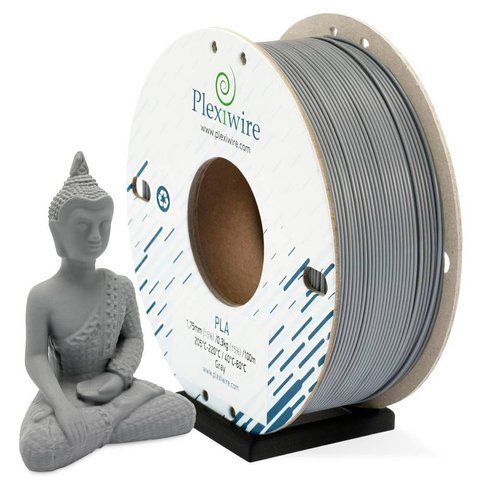 PLA пластик Plexiwire (Сірий, 0,3 кг) PLAPLX-GRY-300 фото