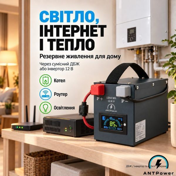 Акумулятор LiFePO4 12V 105Ah ANTPower (1,3 кВт&middot;год) &mdash; База ANTPower-LFP-12V-105Ah-EKONOM фото