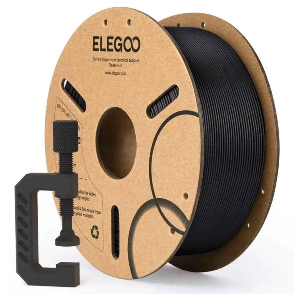 Elegoo Centauri Carbon 2 — приклад друку карбон-наповненим філаментом на гартованому соплі 350°C