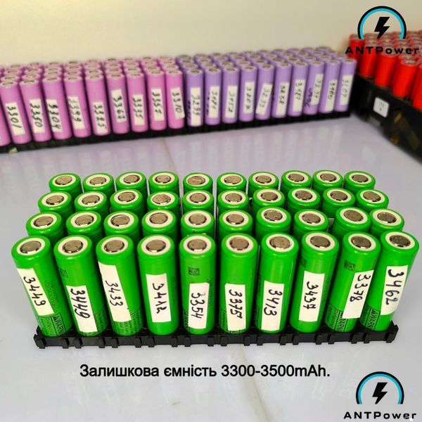 Аккумулятор 18650 INR 18650 MJ1 3500mA, Li-ion 3,7В, 10A, Остаточная емкость 3300-3500mAh. Оригинал. Батарея LG-INR18650MJ1 LG-INR18650MJ13500 фото