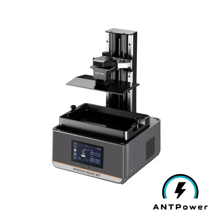 Anycubic Photon Mono M7 со снятой крышкой: платформа печати, бачок для смолы и Z-ось