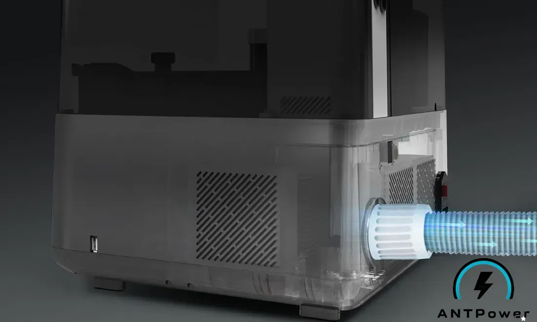 Anycubic Photon Mono M7 Pro — рабочая зона с улучшенным отводом запаха смолы