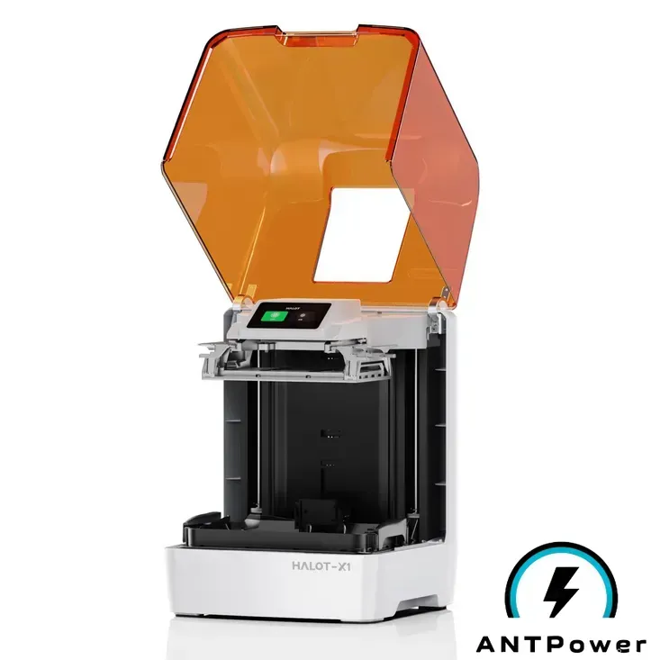 Creality HALOT-X1 Combo с открытой крышкой — платформа, ванна и рабочая зона печати