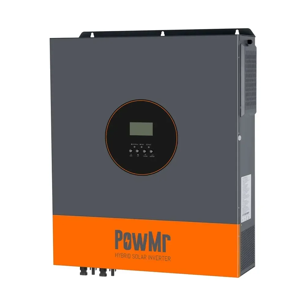 Гібридний інвертор PowMr серії HVM…KP — корпус із круглою панеллю керування та дисплеєм