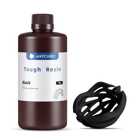 Фотополимерная смола Anycubic Flexible and Tough Resin (чёрный, 1 кг) 00162 фото
