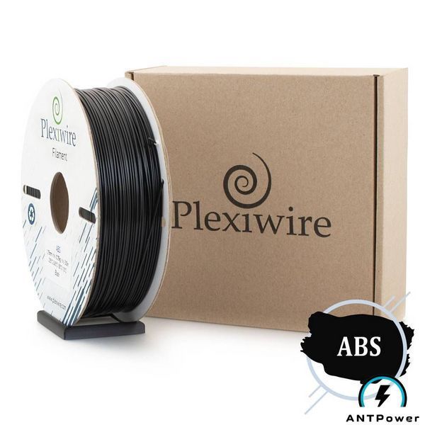 ABS пластик Plexiwire (Чорний, 0,75 кг) ABSPLX-BLK-750 фото