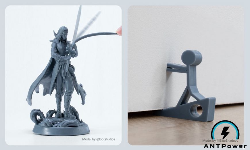 Фотополімерна смола Anycubic Water-Wash ABS-Like Resin 3.0 (чорний) SMWWABS3-BK фото